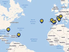 Mapa plavby