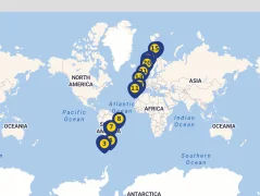 Mapa plavby